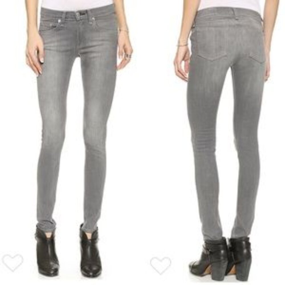 Rag & Bone gray skinny jeans in Buxton